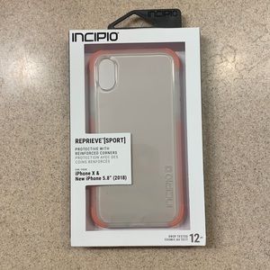 Incipio iPhone X clear pink case